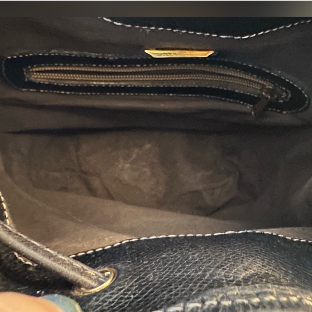 LOEWE Shoulder Bag Crossbody Backt Anagram Lamb Leather Black - Picture 2 of 8